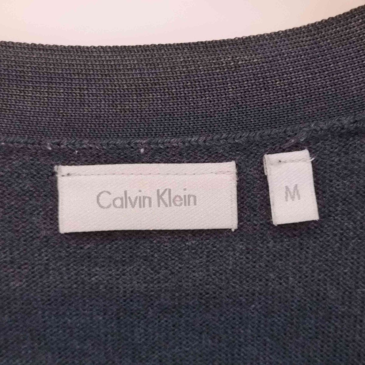 CALVIN KLEIN(カルバンクライン) ウールカーディガン レディース JPN：M 中古 古着 0949_画像6