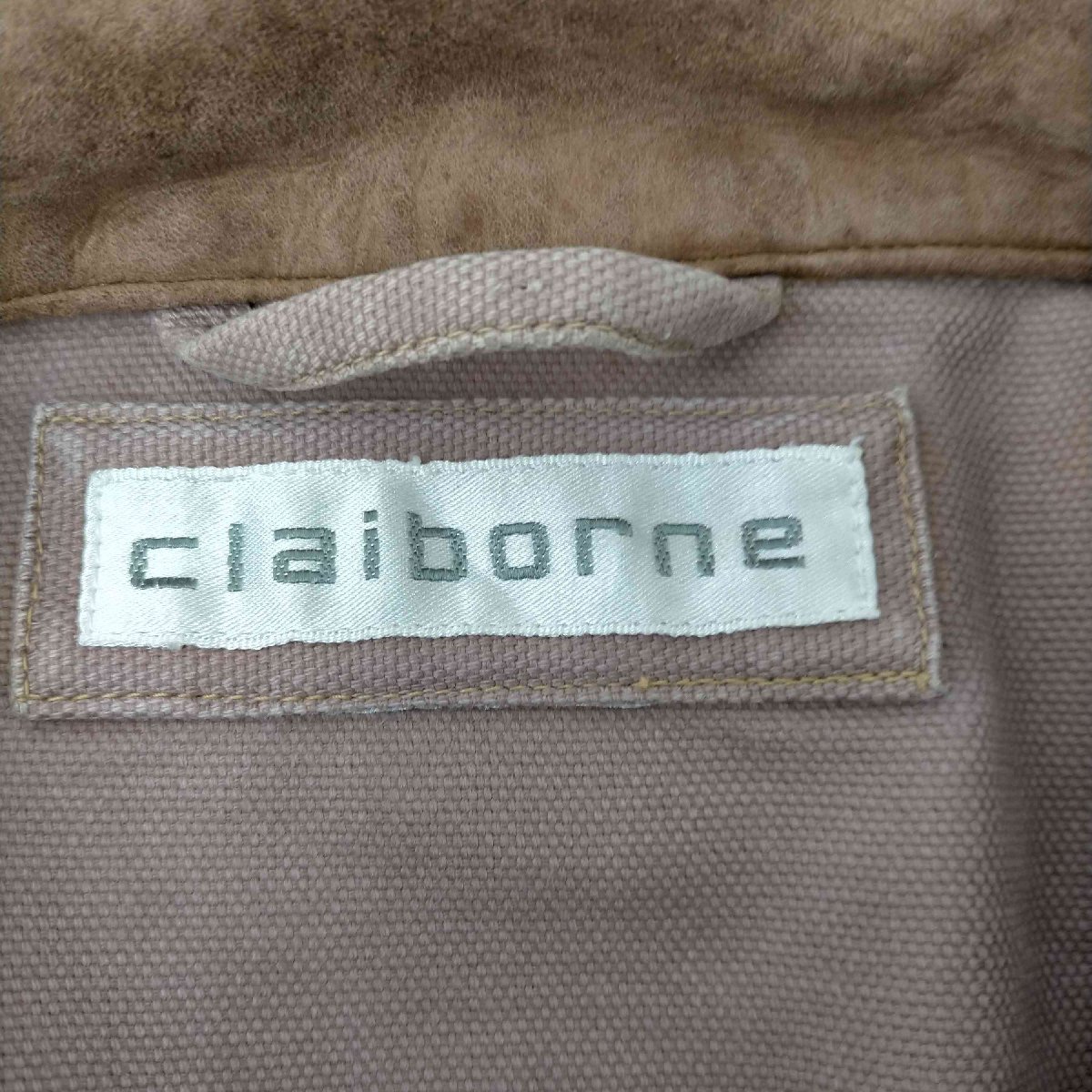 Claiborne(クレイボーン) レザー切替 エルボーパッチワークジャケット メンズ 表記無 中古 古着 0248_画像6