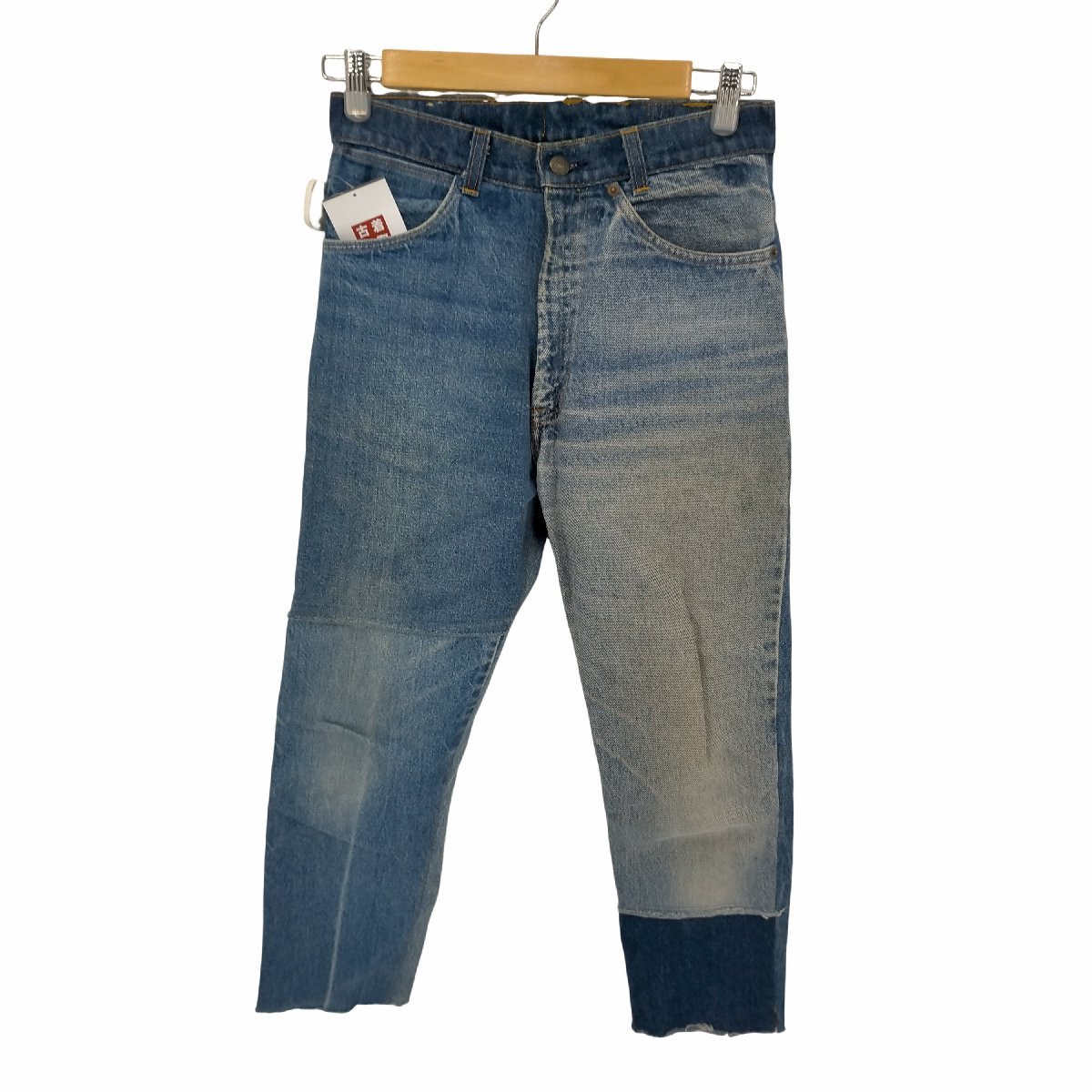 Levis(リーバイス) 90S 再構築デニムパンツ ボタン裏554刻印 オレンジタブ カットオフ加工 メ 中古 古着 0304_画像1