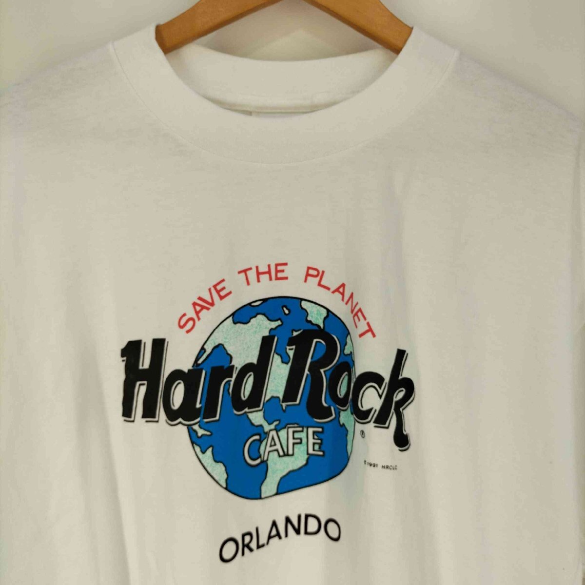 Hard Rock Cafe(ハードロックカフェ) 90s USA製 シングルステッチ ORLAMD フロ 中古 古着 0406_画像3