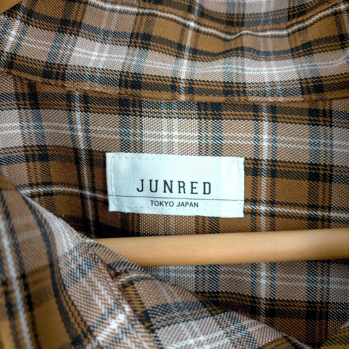 JUNRed(ジュンレッド) オーバーサイズチェックシャツ メンズ JPN：M 中古 古着 1004_画像6