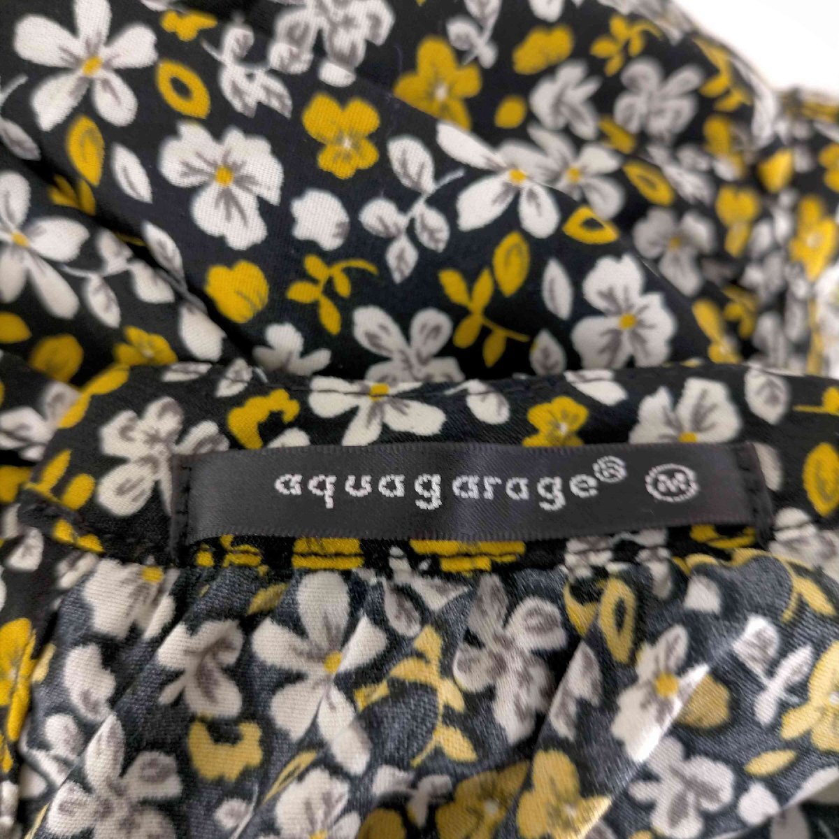 Aqua Garage(アクアガレージ) 花柄ワンピース レディース 表記無 中古 古着 0903_画像6