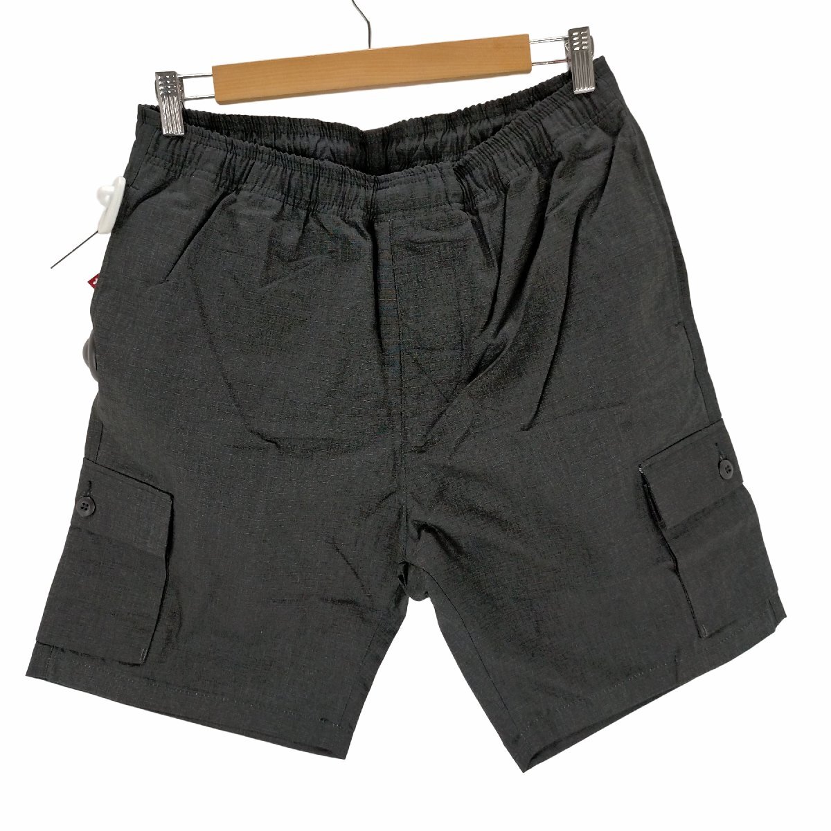 STRAIIIGHT(ストレイト) CARGO EAZY SHORTS BLACK メンズ JPN：M 中古 古着 0827_画像1