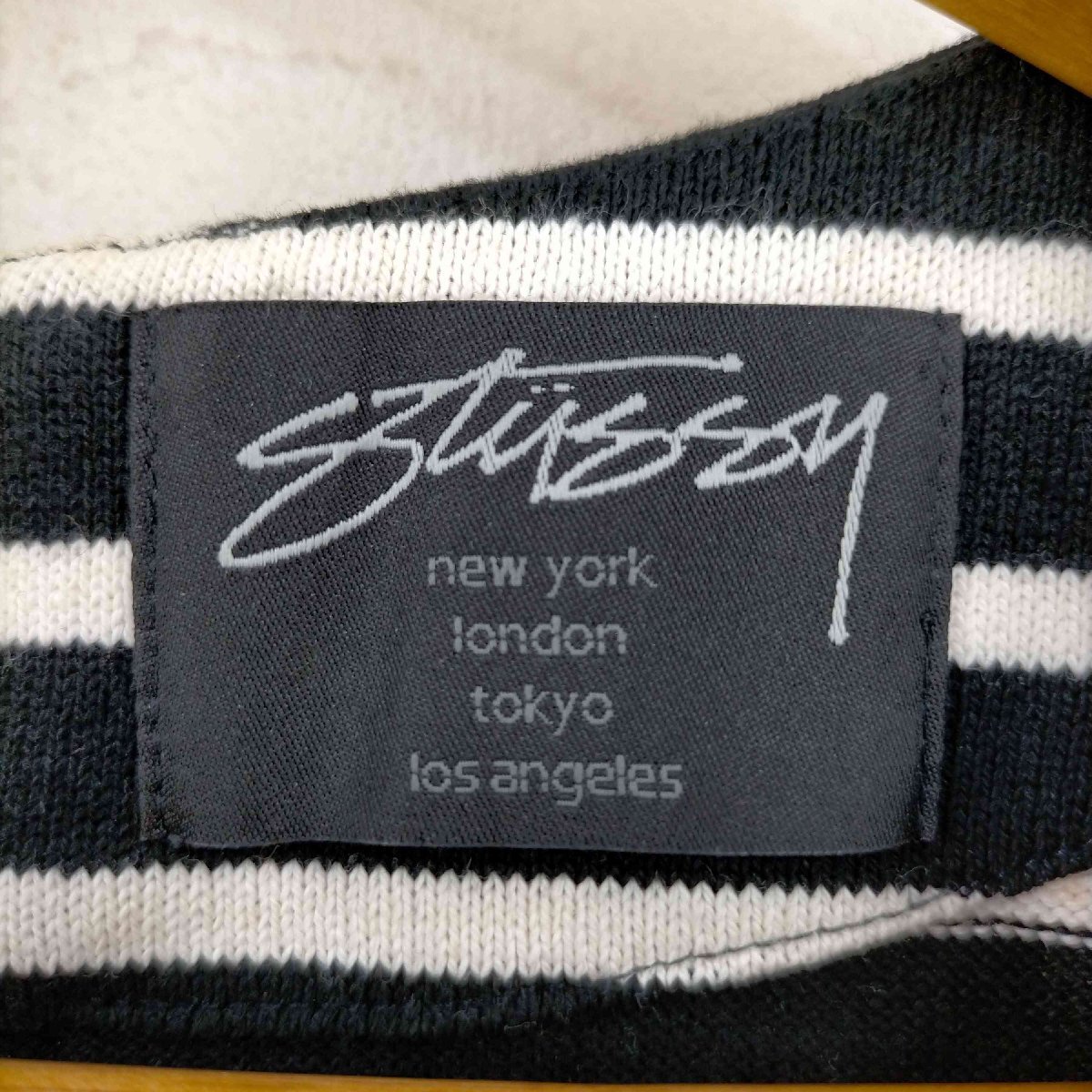 Stussy Women(ステューシーウィメン) ボリュームスリーブ ボーダーワンピース レディース im 中古 古着 0925_画像6