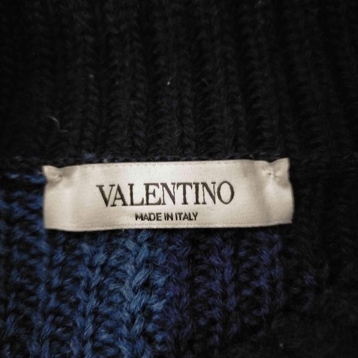 Valentino(ヴァレンティノ) イタリア製 スターリブニットカーディガン メンズ JPN：M 中古 古着 0311_画像6