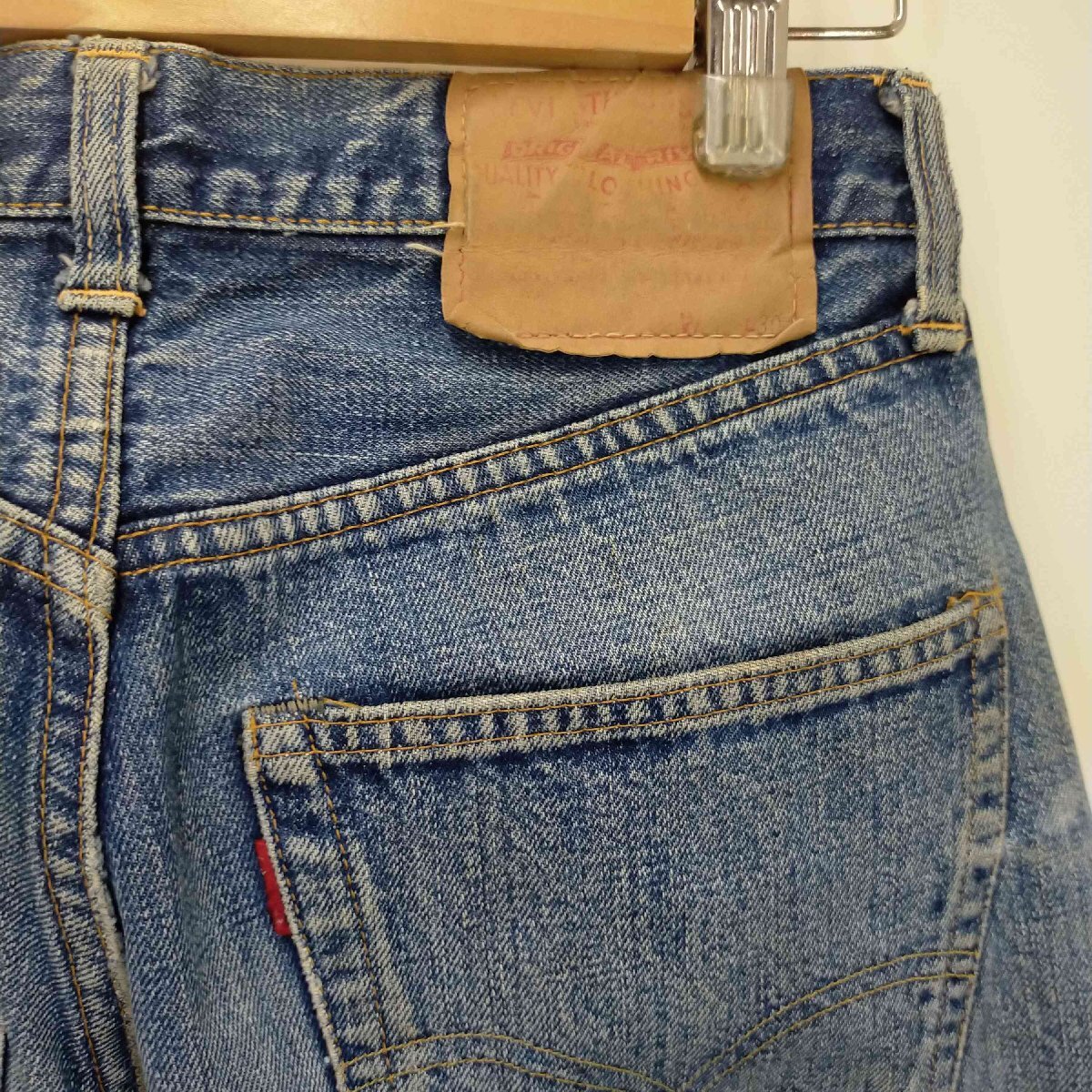 Levis(リーバイス) 70s 66前期 赤耳 内股シングル サークルR 501 デニムストレートパンツ 中古 古着 0847_画像4