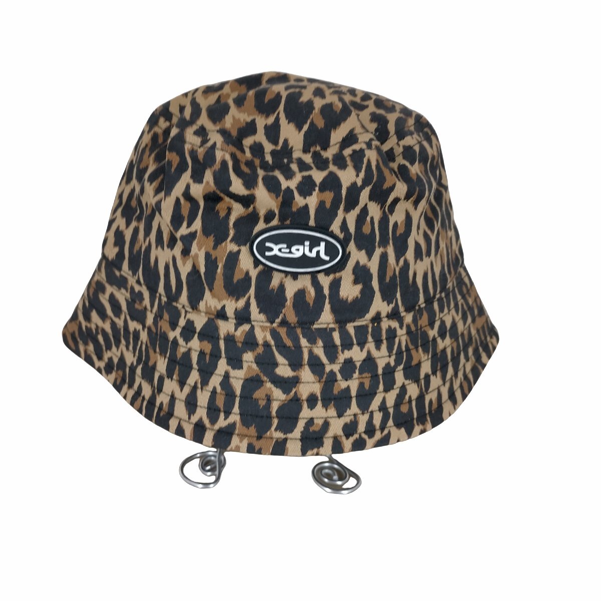 X-girl(エックスガール) 21AW OVAL Logo BUCKET HAT レディース ONE S 中古 古着 0807_画像1