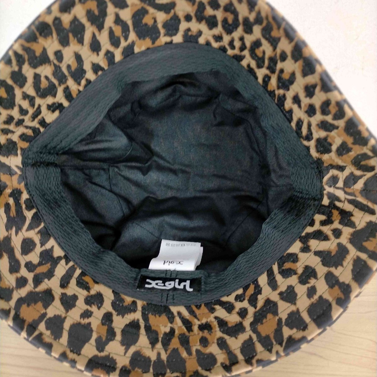 X-girl(エックスガール) 21AW OVAL Logo BUCKET HAT レディース ONE S 中古 古着 0807_画像5