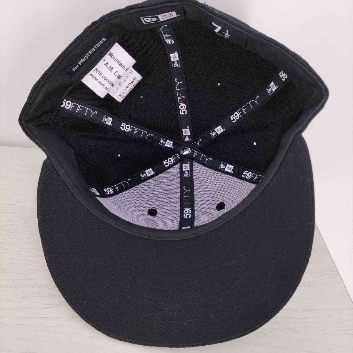 MOUNTAIN RESEARCH(マウンテンリサーチ) A.M. Cap 59FIFTY ロゴ刺繍 6パ 中古 古着 0305_画像5