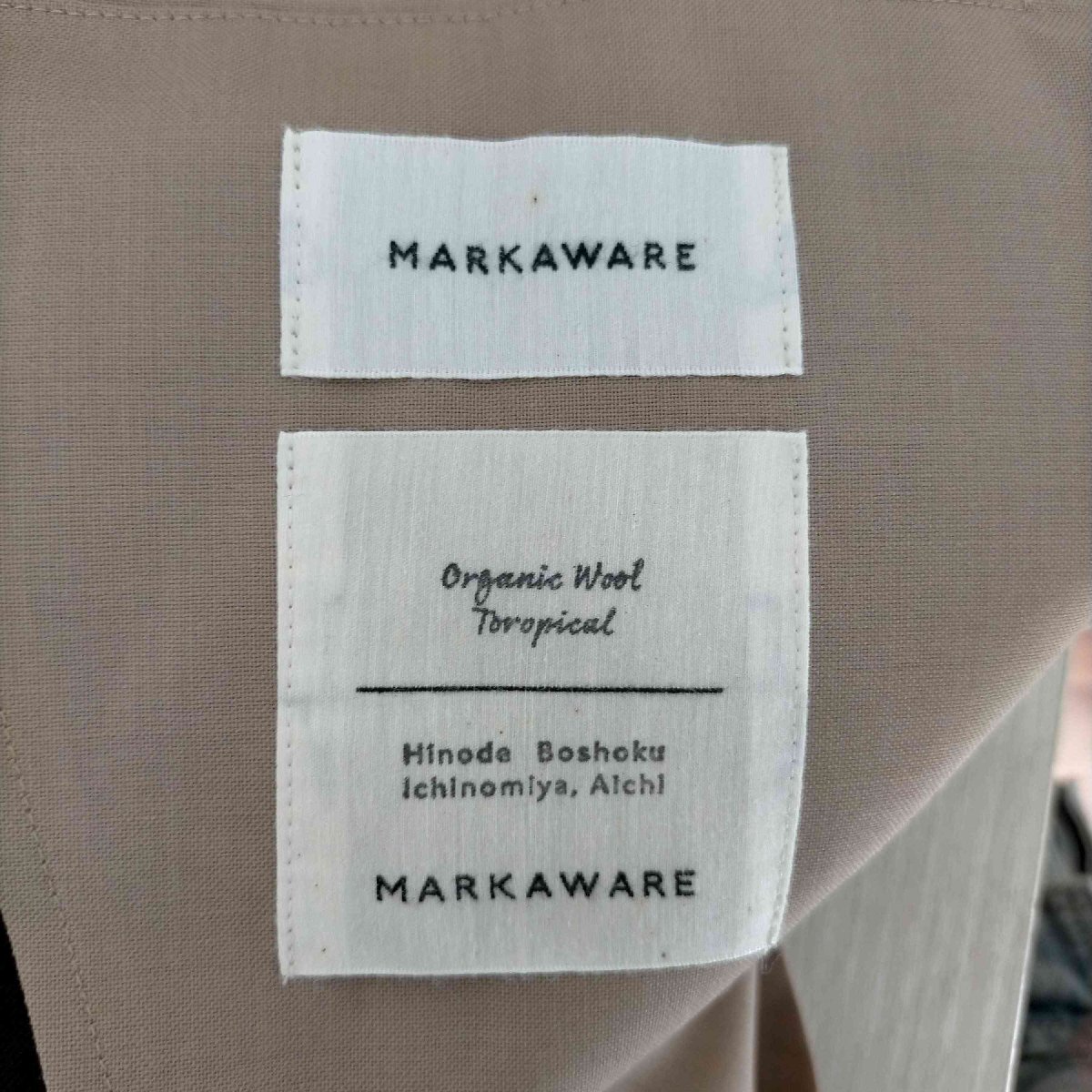 markaware(マーカウェア) SUCK COAT ORGANIC WOOL TROPICAL メンズ 中古 古着 0823_画像6