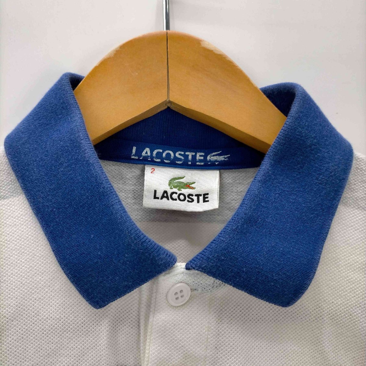 LACOSTE(ラコステ) ワニ刺繍 鹿の子ポロシャツ メンズ 表記無 中古 古着 0850_画像3