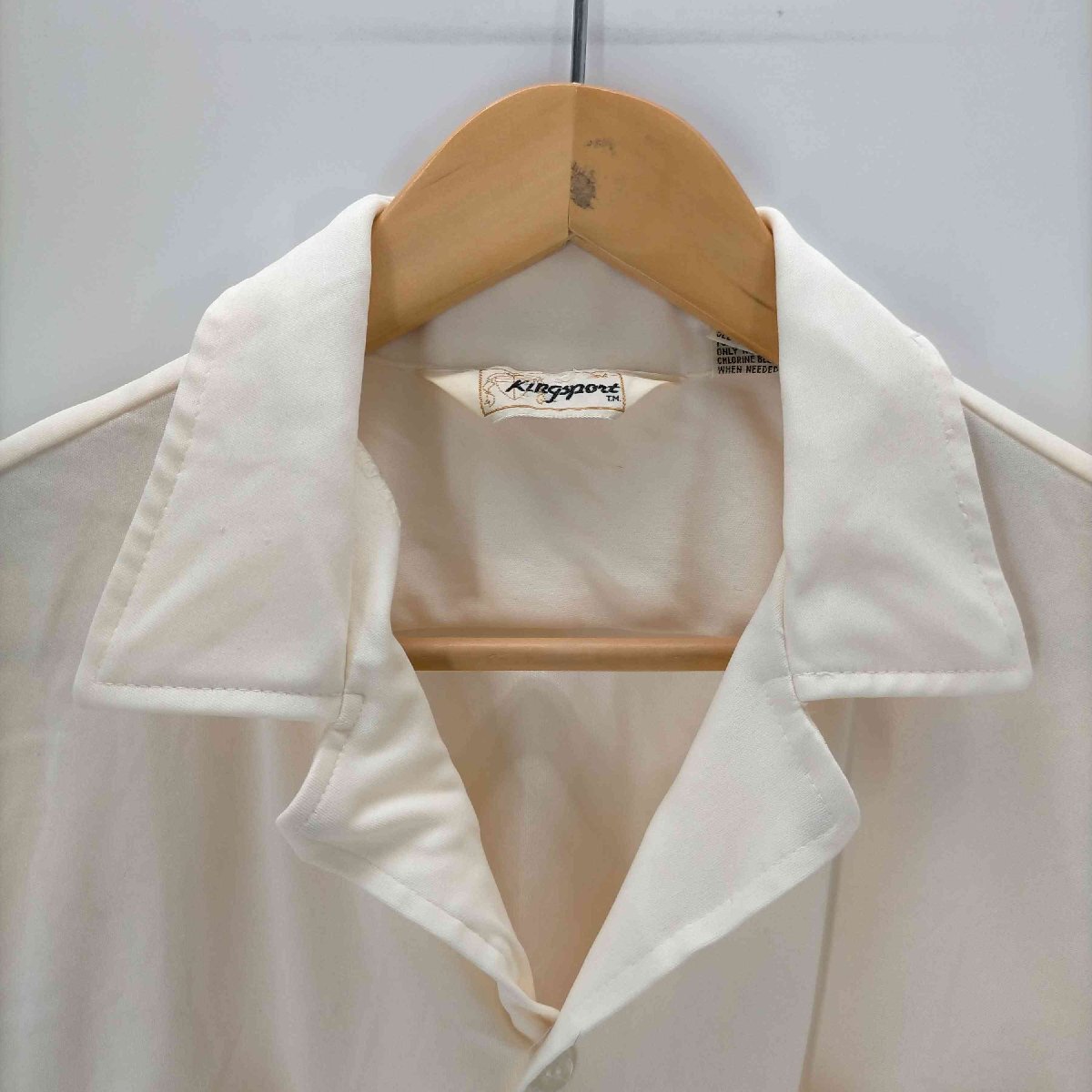 KINGSPORT(キングスポーツ) 70s 韓国製 襟芯 オープンカラーシャツ メンズ JPN：M 中古 古着 0645_画像3