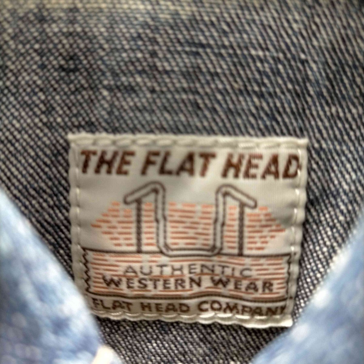 the flat head(ザファットヘッド) ウエスタンデニムシャツ メンズ 表記無 中古 古着 0726_画像6