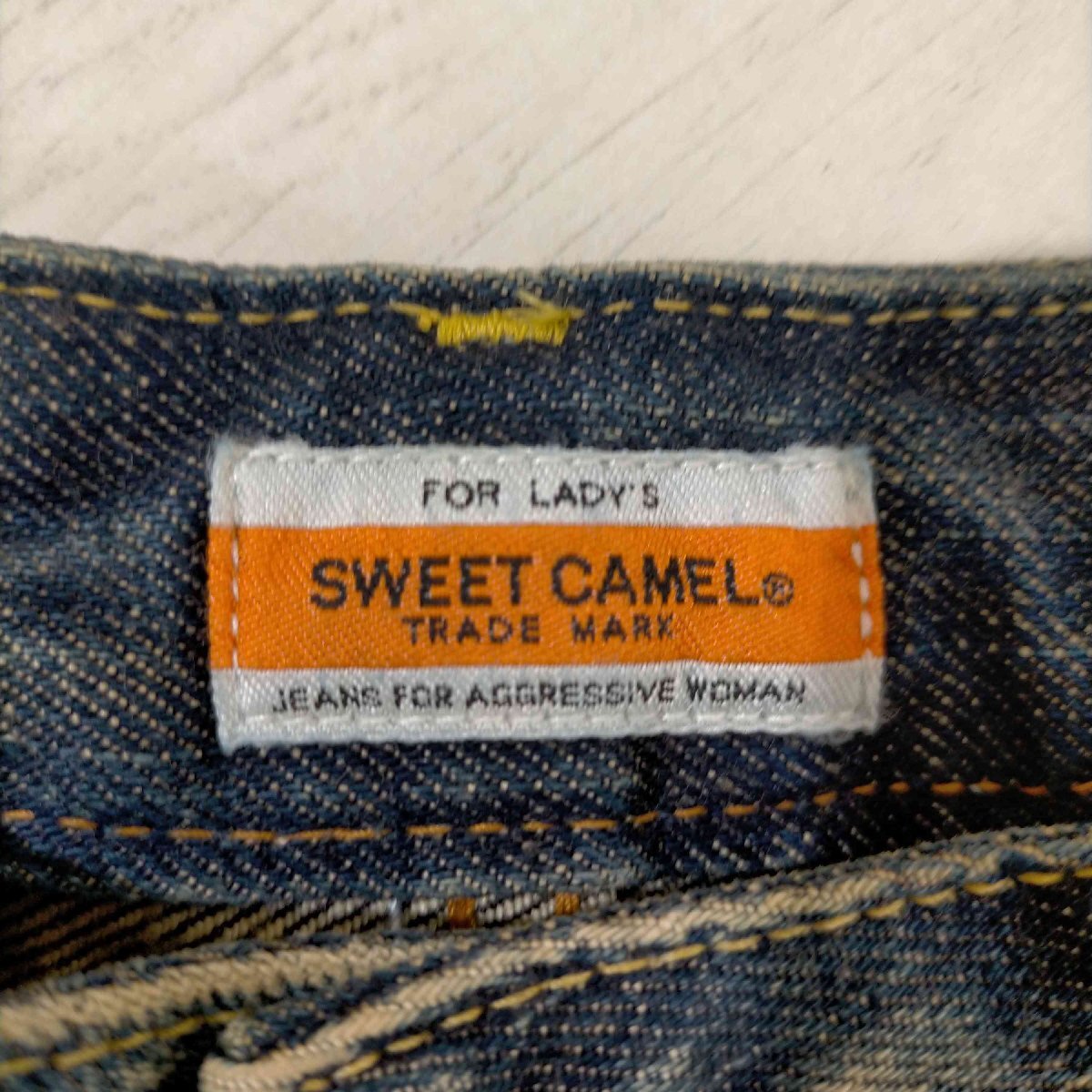 USED古着(ユーズドフルギ) Sweetcamel ストレート デニムパンツ hip star 中古 古着 0803_画像6