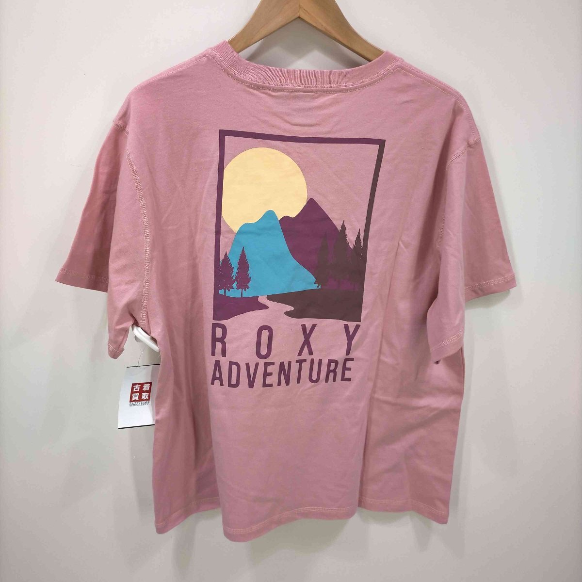 ROXY(ロキシー) ロゴ刺繍 バックプリントTシャツ レディース JPN：M 中古 古着 0230_画像2