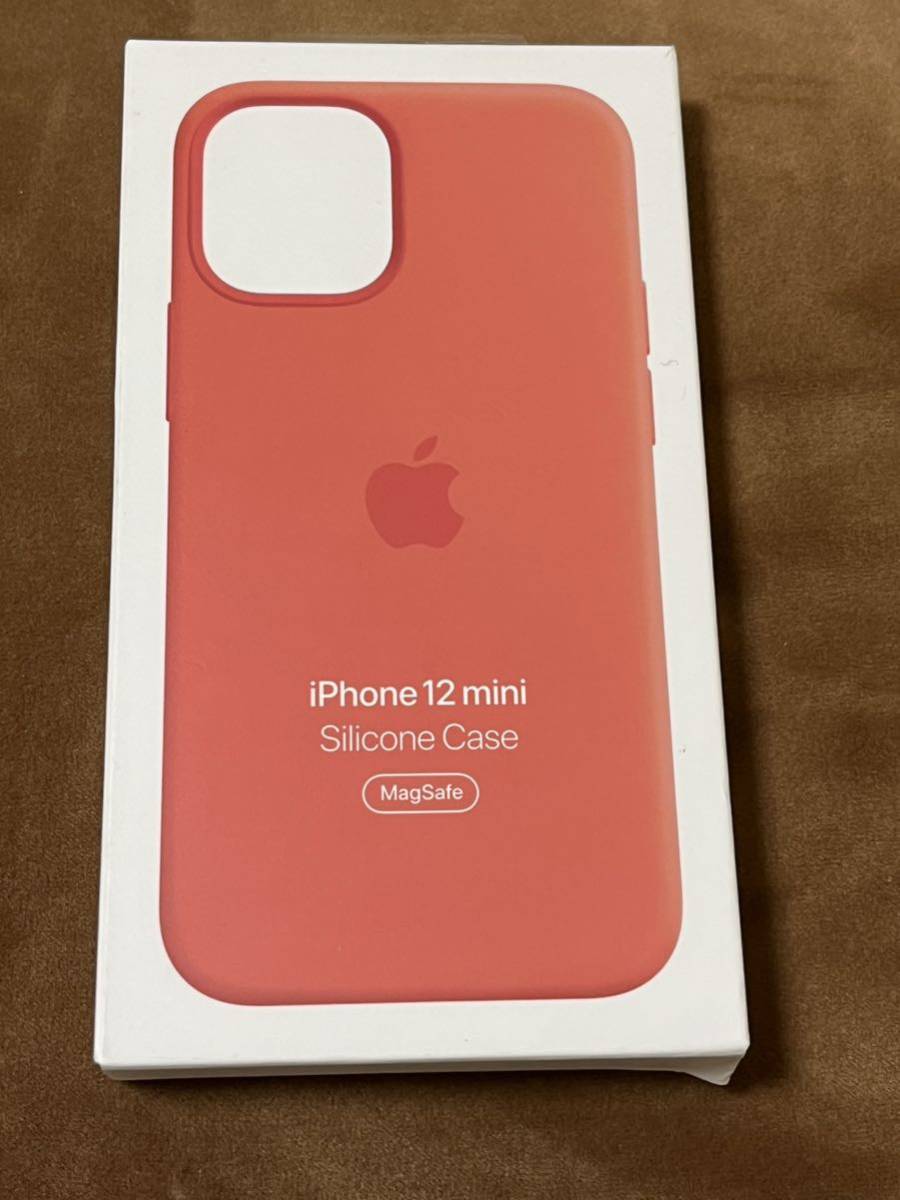 Apple アップル 純正 ☆ iPhone 12 mini シリコンケース・ピンクシトラス ☆ 新品_画像1