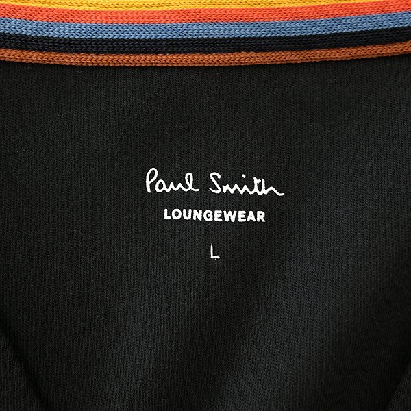 新品 ポールスミス アーティスト ストライプ スムース カーディガン M 黒 【I56487】 春夏 メンズ Paul Smith LOUNGEWEAR ジャージー_画像10