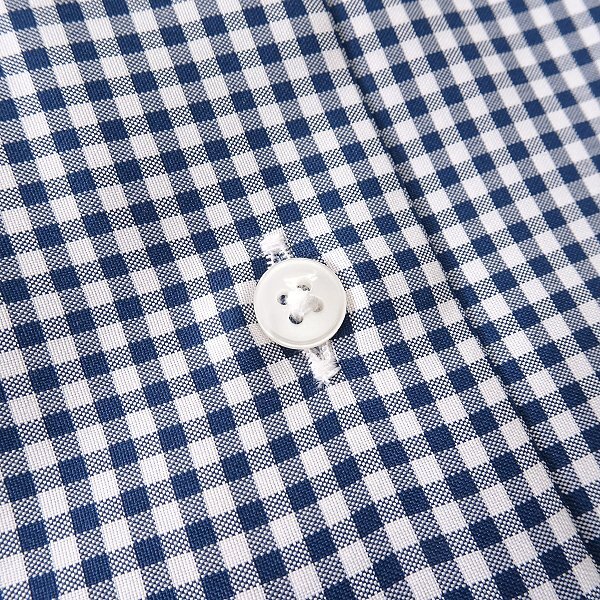 新品 クリスチャンオラーニ 形態安定 ピンオックス レギュラーカラー ドレスシャツ 41-84(L) 白青 【I46263】 CHRISTIAN ORANI OEKO-TEX_画像5