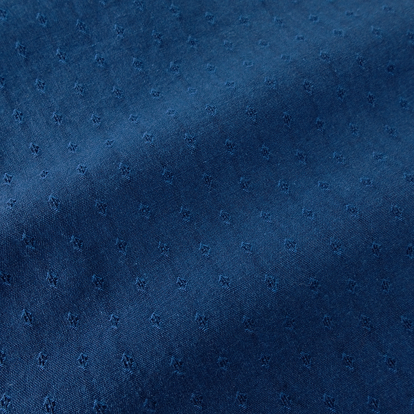 新品 セントオーシャン 小紋柄 ドビー ショートポイントカラー シャツ L 紺 【AFE354_540】 SENT OCEAN 長袖 コットン オールシーズンの画像7