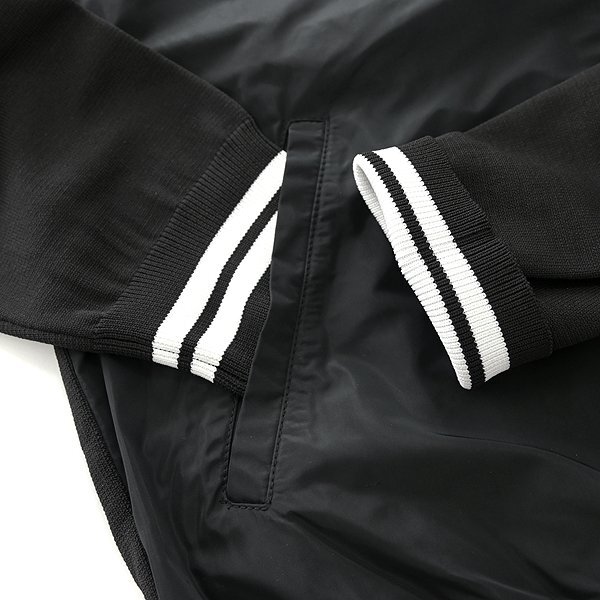  new goods ji- stage knitted combination MA-1 blouson 50(XL) black [1-20402_11] spring autumn men's G-stage casual Golf sport jacket 