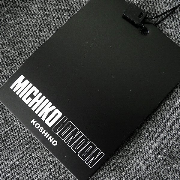  новый товар Michiko London весна осень тренировочный половина Zip футболка M. пепел [ML9W-R351_DGA] MICHIKO LONDON KOSHINO мужской Logo нашивка 