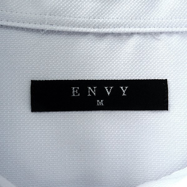 新品 山喜 エンビオム ファインクロス ストレッチ ドレス シャツ L 白系 【HJD559_10】 ENVY HOMME メンズ 長袖 吸水速乾 イージーケア_画像8