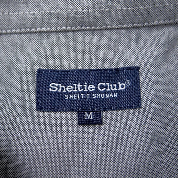 新品 シェルティークラブ 24SS オックスフォード マリン シャツ M 灰 【SH1441102_97】 Sheltie Club 春夏 メンズ シェットランド 長袖_画像10