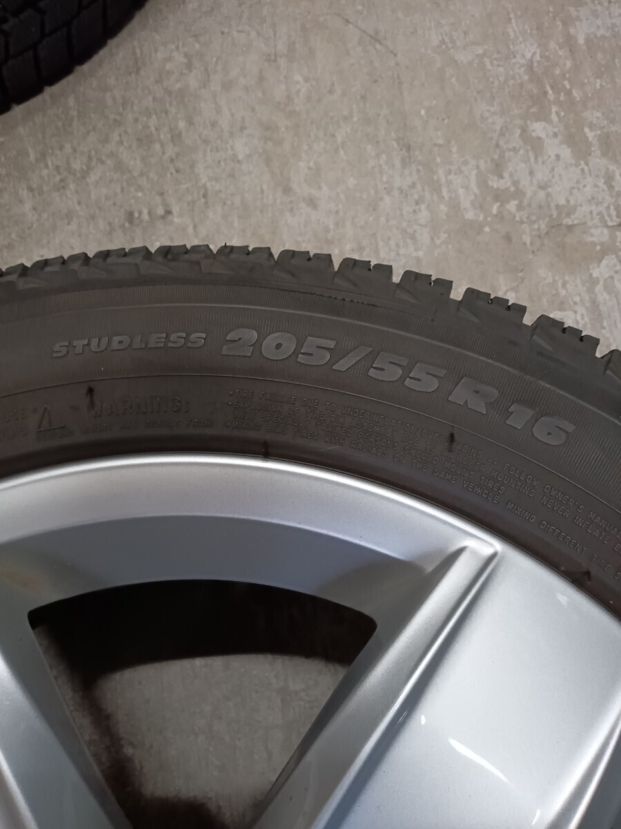 フォルクスワーゲン純正ホイール Corvara/MICHELIN X-ICE3 205/55R16 94H 2018年製 4本 ゴルフ等の画像2