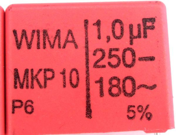 [10個] WIMA 250V 1.0uF ±5% MKP10 高音質オーディオ用フィルムコンデンサ_画像3
