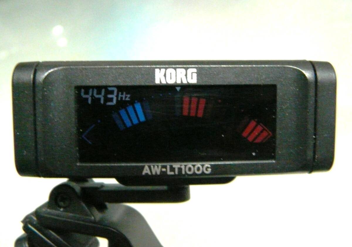  бесплатная доставка KORG Korg зажим гитара тюнер AW-LT100G used