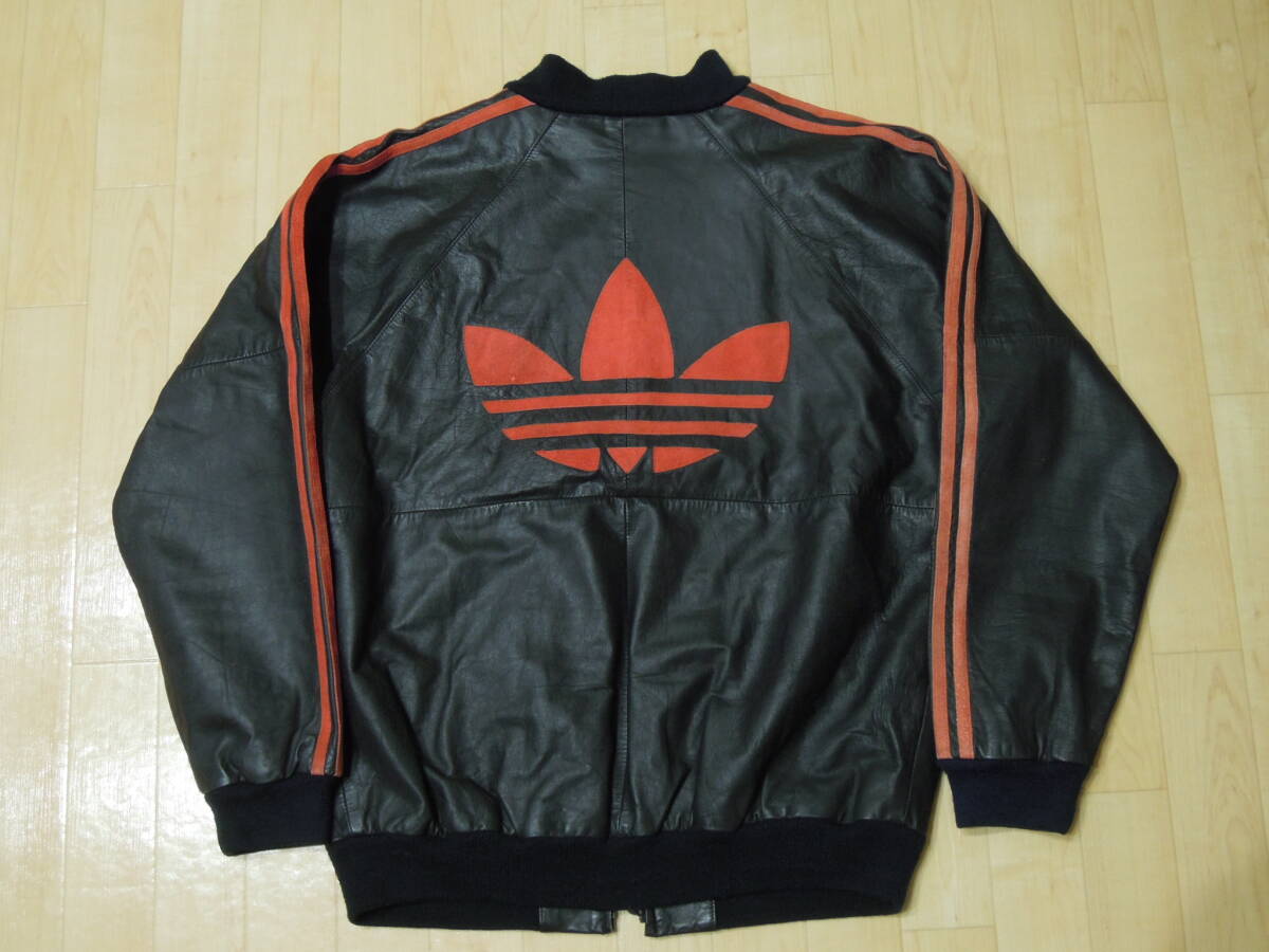 Yahoo!オークション - 80's adidas レザー ジャケット ジャージ Yahoo!オークション - 80's adidas レザー ジャケット ジャージ