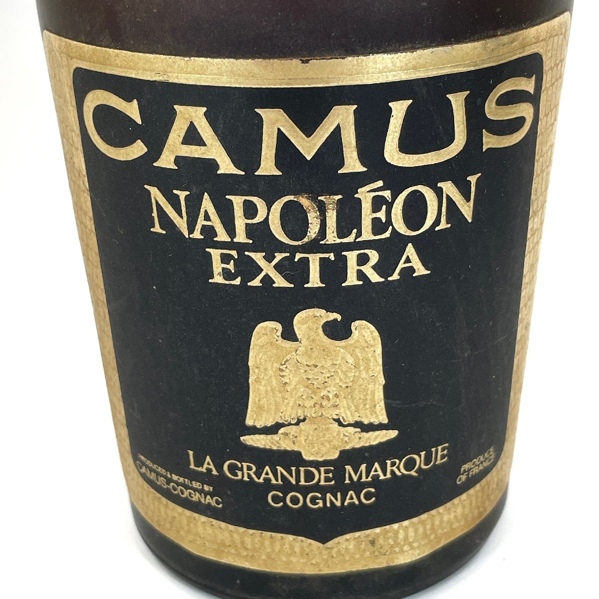 6075-80【 CAMUS 】 カミュ ナポレオン NAPOLEON EXTRA エクストラ LA GRANDE MARQUE グランマルキ 砲台 台座付 未開封 700ml/40%_画像4