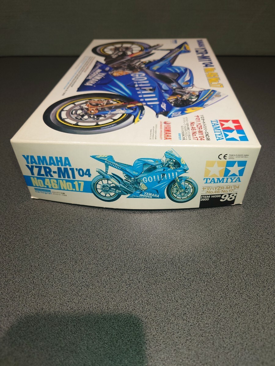  Tamiya 1/12 Yamaha YZR-M1 *04go lower zYAMAHAti зеленовато-голубой выше детали имеется TAMIYA