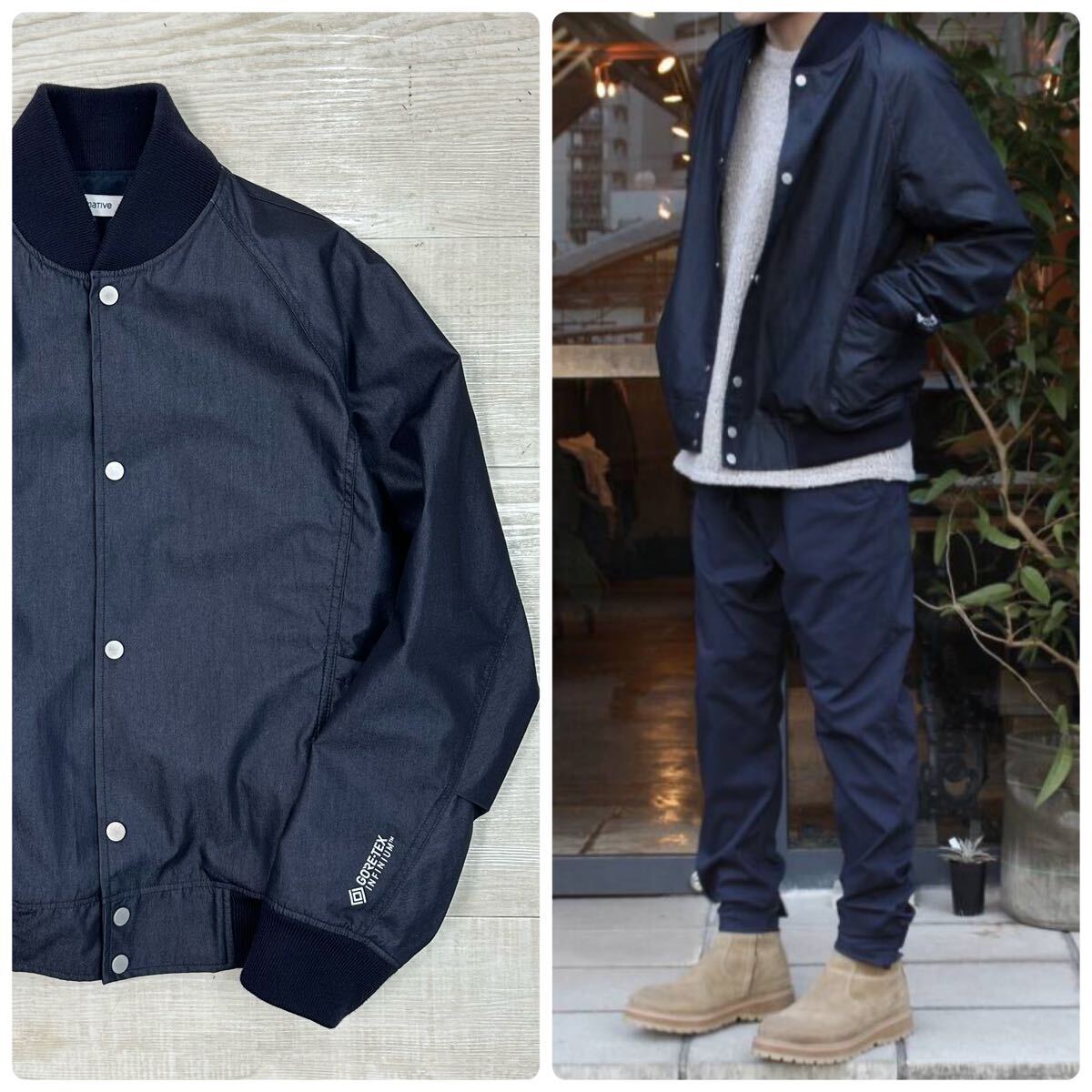 19aw 2019 nonnative ノンネイティブ EDUCATOR BLOUSON C/N TUSSAH WITH GORE-TEX INFINIUM NN-J3608 ブルゾン ゴアテックス サイズ 1_画像1