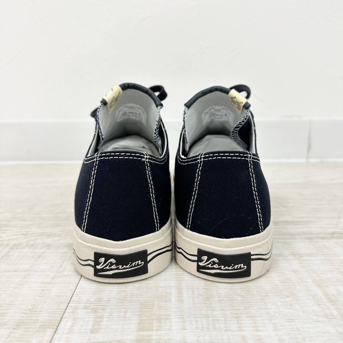 23aw 2023 未使用 visvim ビズビム ヴィズヴィム SEEGER LO ローカットスニーカー NAVY ネイビー サイズ 9 0123201001002_画像4