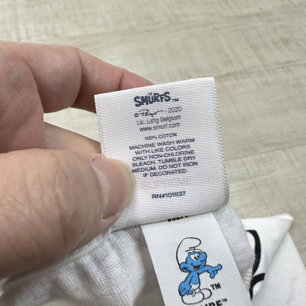 20aw 2020 Supreme Smurfs Tee シュプリーム スマーフ Tシャツ カットソー MADE IN U.S.A. ホワイト 系 サイズ M_画像7