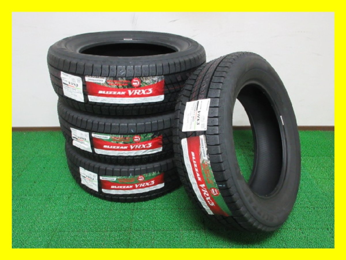 ZY645【送料無料】215/60R17 ★ 新品 ★ ラベル付 ブリヂストン スタッドレス ★最新★ VRX3 ♪ 23年製 4本 激安 エルグランド アル ヴェル_画像1