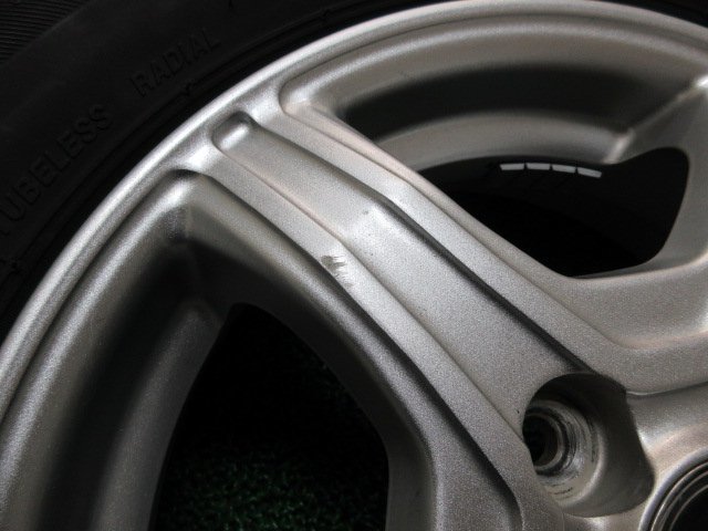 ZT617【送料無料】145/80R13 超溝高 8~8.5分山 ブリヂストン 夏タイヤ NEXTRY 21年製 ホイールセット 4本 激安 ワゴンR スペーシア モコ 等_画像8