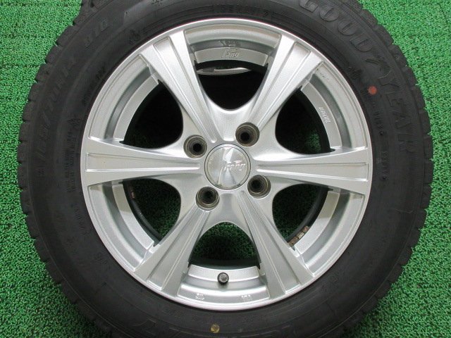 ZK796【送料無料 在庫処分】165/70R14 超溝高 スタッドレス ICENAVI 7 ♪ ホイールセット 4本 激安 マーチ ヴィッツ アクア パッソ ソリオ_画像6