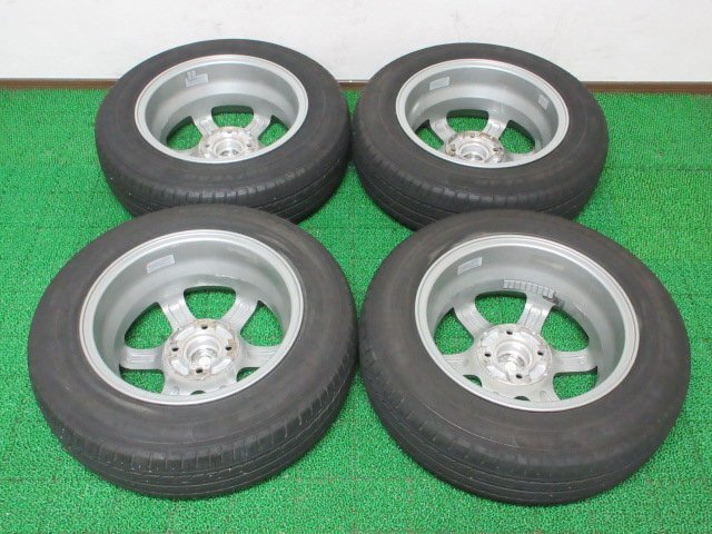 ZD395【送料無料】165/70R14 超溝高 8.5分山 グッドイヤー 夏タイヤ GT-ECO stage 21年製 ホイールセット 4本 激安 ヴィッツ アクア デミオの画像10