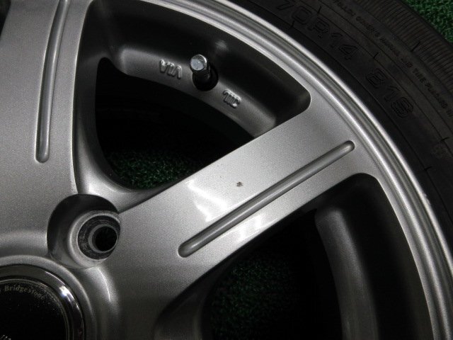 ZD395【送料無料】165/70R14 超溝高 8.5分山 グッドイヤー 夏タイヤ GT-ECO stage 21年製 ホイールセット 4本 激安 ヴィッツ アクア デミオの画像8