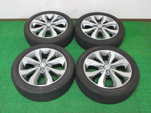 ZZ048【送料無料 在庫処分】165/55R15 超溝高 8.5分山 ヨコハマ 夏タイヤ BluEarth RV-02 CK アルミ ホイールセット 4本 日産 デイズ 純正の画像1