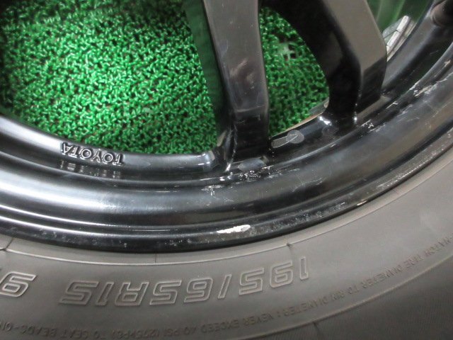 ZM085【送料無料】195/65R15 超溝高 夏タイヤ ENASAVE EC300 + 2020年製 アルミ ホイールセット 4本 トヨタ プリウス 30系 後期 純正 激安_画像8