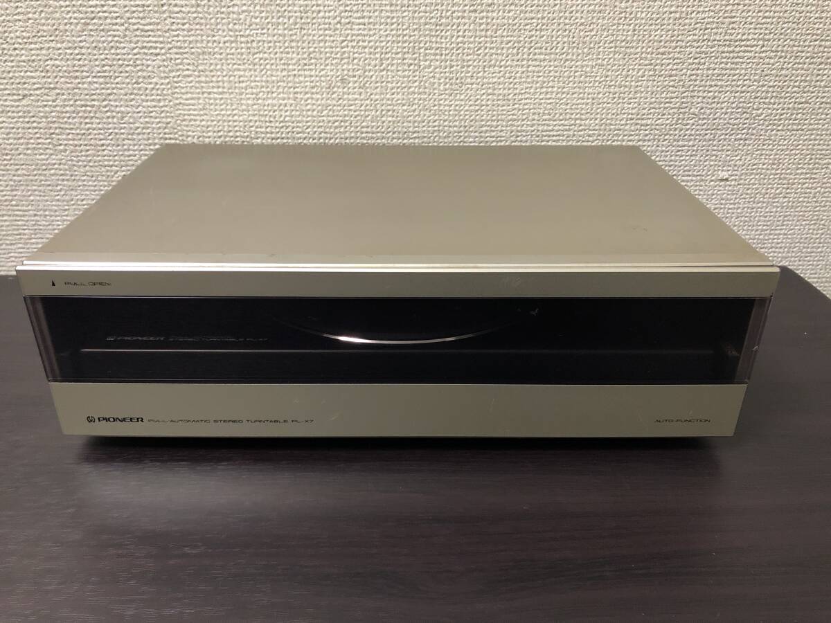 パイオニア pioneer PL-X7 レコードプレーヤー 取扱説明書 完動品_画像2