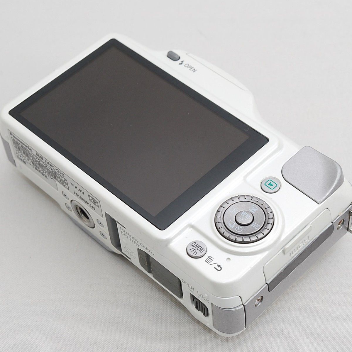 パナソニック Panasonic LUMIX DMC-GF3 マニュアル単焦点レンズセット ホワイト ミラーレス カメラ 中古