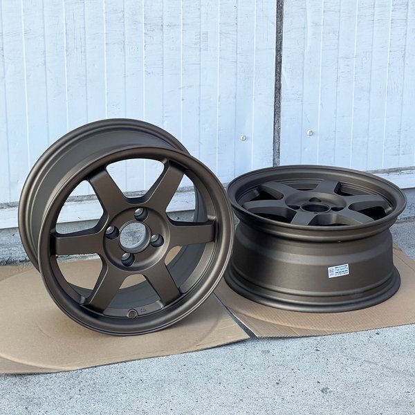 送込 未使用 即日発送 15x7J +20 PCD100 15インチ ホイール 4本 4穴 アルト ロードスター プロボックス NB NA bB 街角_画像3