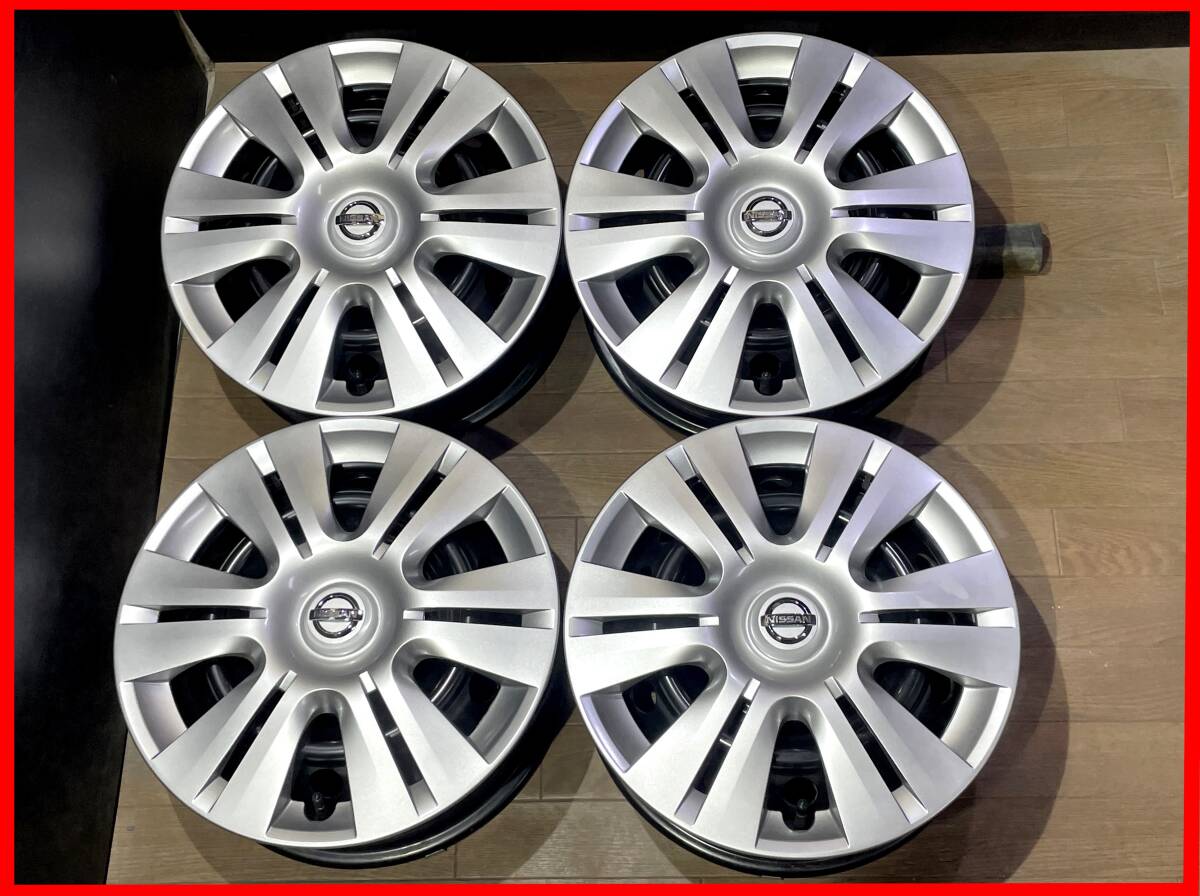 ★【美品】日産 NV350 キャラバン 純正スチールホイール 15X5.5J 中古4本★送料:全国一律4900円(北海道5400円)(沖縄、離島発送不可)★の画像1