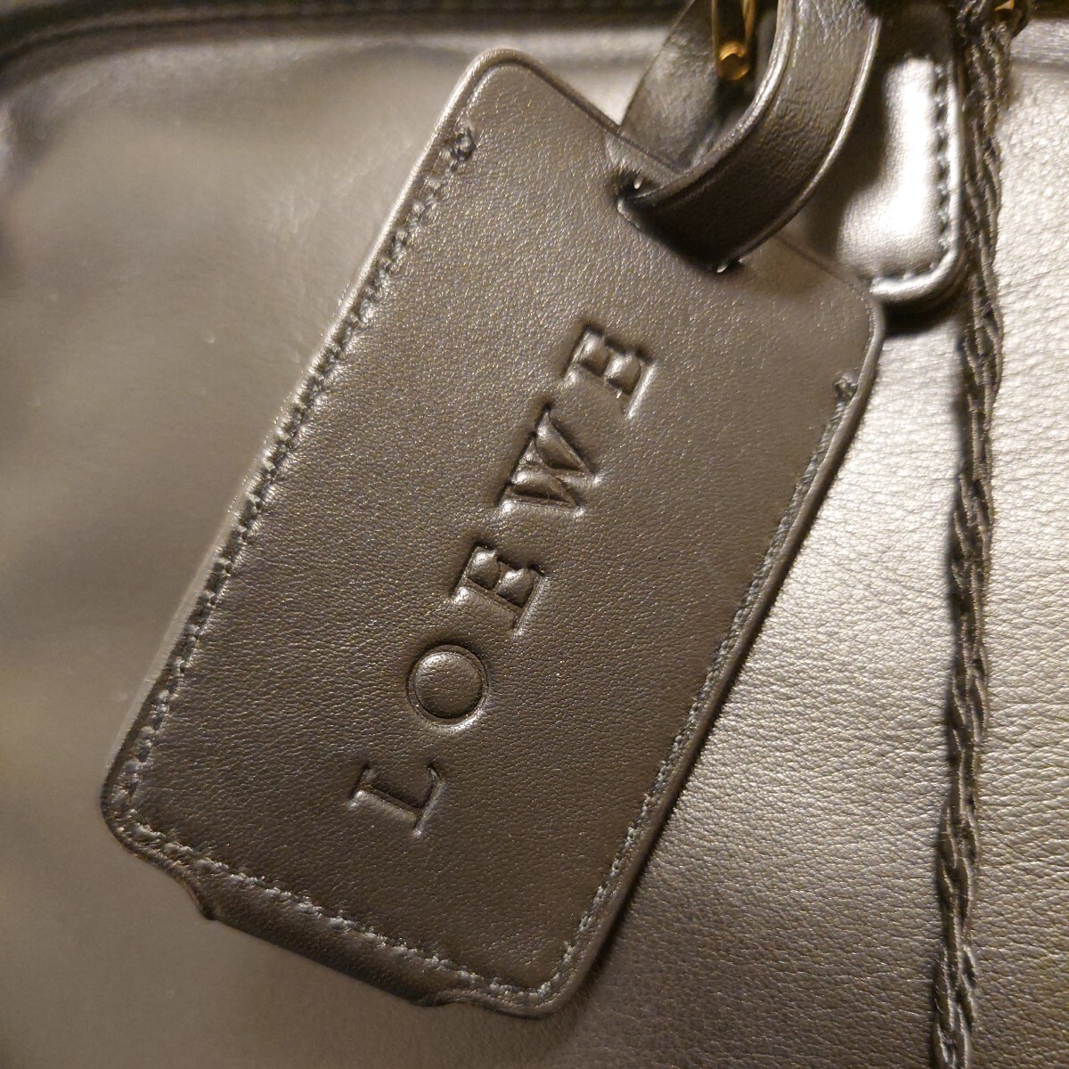 【未使用極美品】ロエベ トートバッグ LOEWE アマソナ ミニボストンバッグ レザー黒 ブラック メンズ レディース_画像6