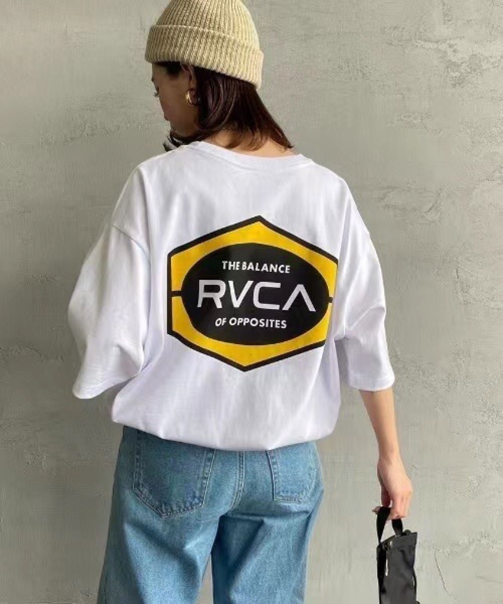 RVCA ルーカ レディース メンズ 半袖 Tシャツ トップス 厚手  カットソー バックプリント ロゴ 未使用