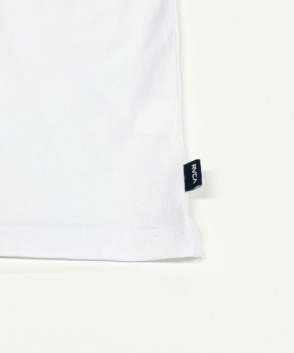 新品未使用 紙タグ付き ルーカ RVCA 男女兼用 半袖Tシャツ トップス バックプリント ロゴ ホワイト FREE 大きいサイズ